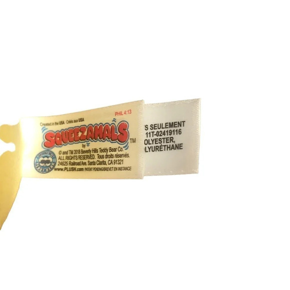 SQUEEZAMALS Set 3 Plumps Plush 3.5" Super Soft Squish Giraffe Unicorn Elephant - Picture 6 of 6